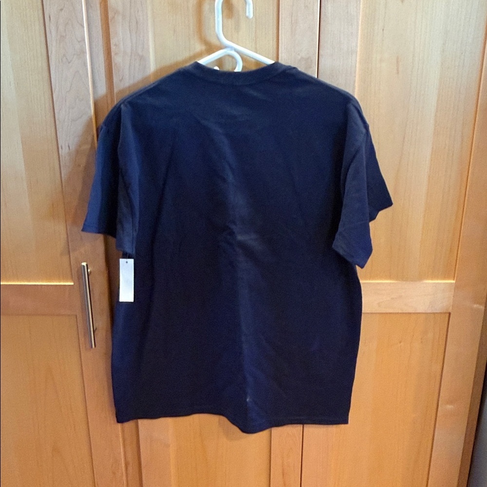 Navy Cat Graphic T-Shirt Suze Large NWT - Picture 3 of 3